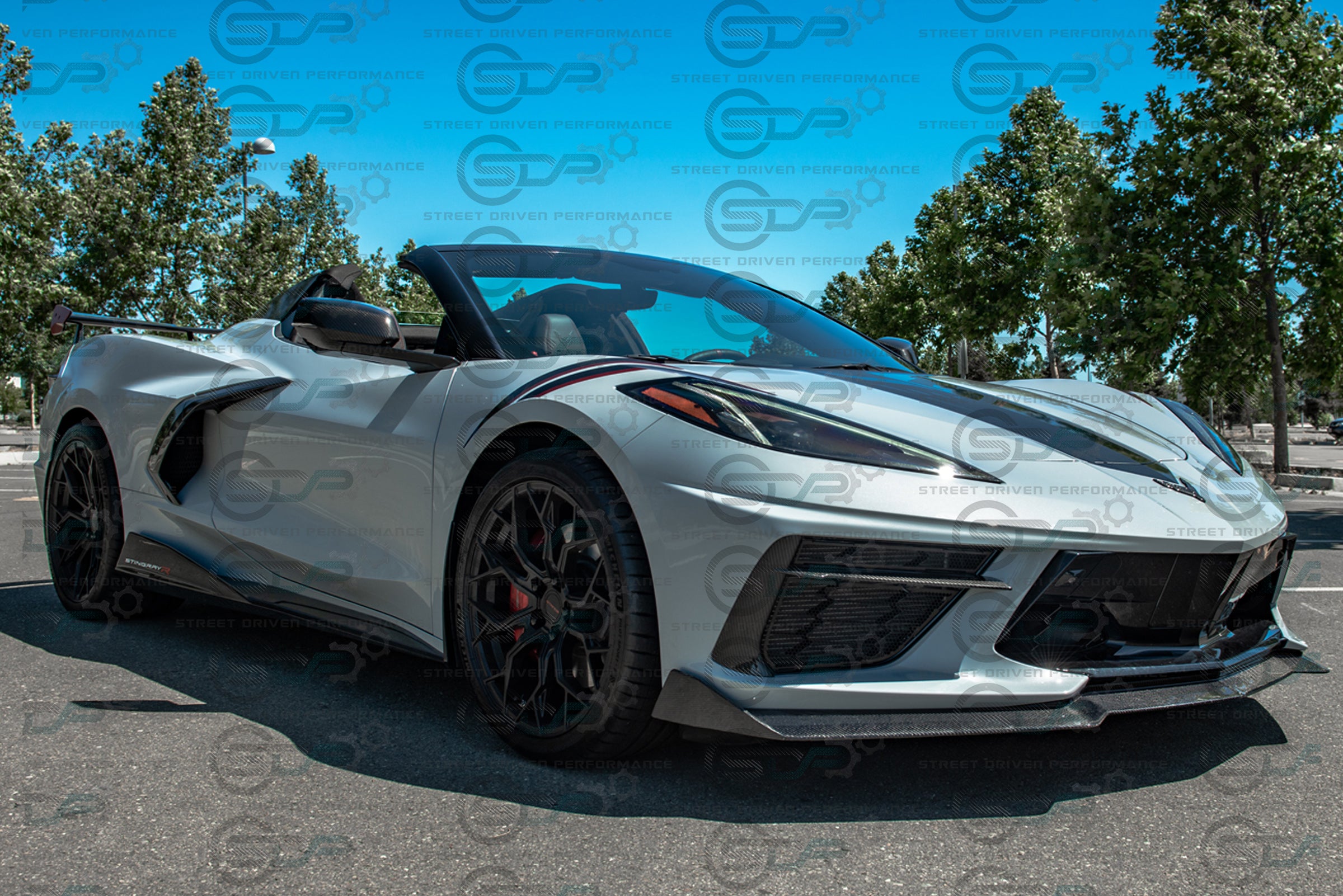 2020+ C8 Corvette Stingray & Z51 |"5VM Style" Splitter / Lip Ground Effects